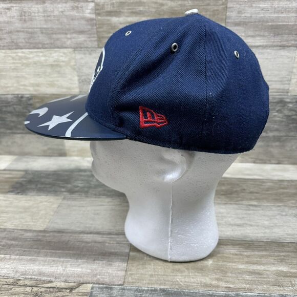 New England Patriots NFL New Era Fits Leather Vintage Collection Snapback Hat - Picture 3 of 9